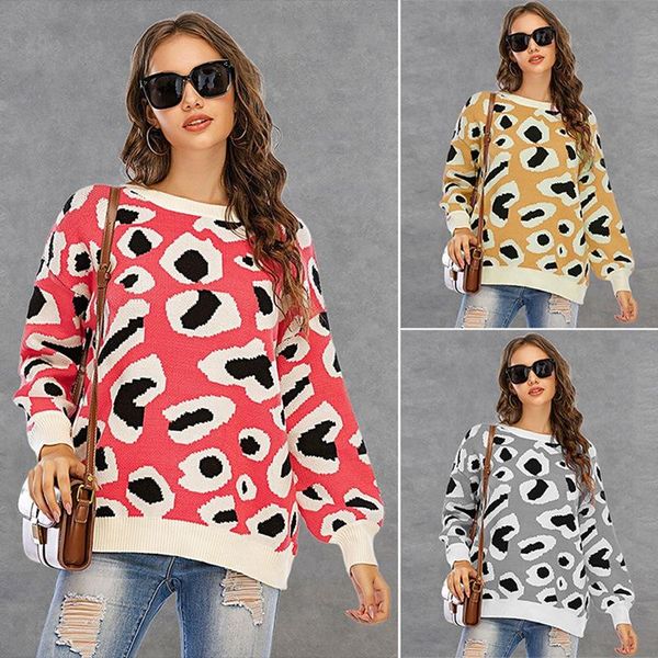 женская мода сыпучие повседневный шею длинным рукавом leopard печати вязать свитер, White;black
женская мода сыпучие повседневный шею длинным рукавом leopard печати вязать свитер, White;black