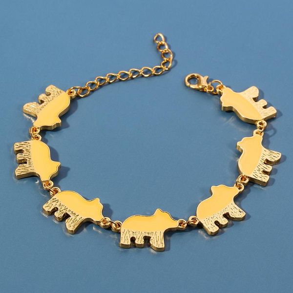 charm bracelets lovely a group of bears bracelet gold color polar bear animal women's jewelry drop gifts to friends, Golden;silver
charm bracelets lovely a group of bears bracelet gold color polar bear animal women's jewelry drop gifts to friends, Golden;silver