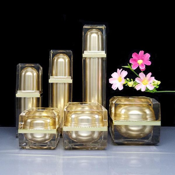 storage bottles & jars 15/30/50g 20ml 40ml 60ml acrylic cream jar gold cap empty cosmetic bottle container square lotion pump f20213579
storage bottles & jars 15/30/50g 20ml 40ml 60ml acrylic cream jar gold cap empty cosmetic bottle container square lotion pump f20213579