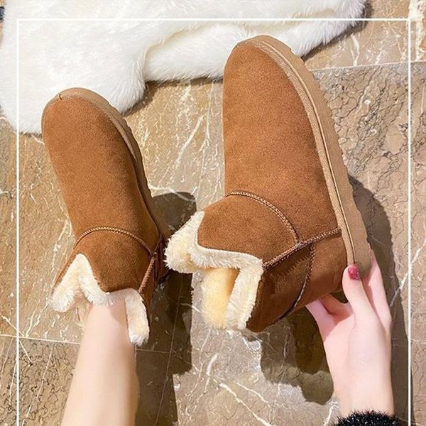 women warm winter short plush ankle boot ladies snow boots female non slip platform short boots personality casual outdoor hot, Black
women warm winter short plush ankle boot ladies snow boots female non slip platform short boots personality casual outdoor hot, Black