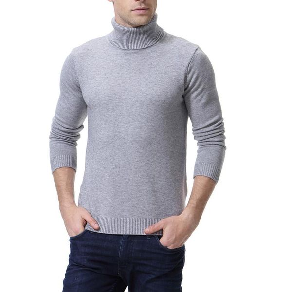 men's winter turtleneck sweater stylish solid color slim fit pullover roll high collar long sleeve base knitwear warm sweaters, White;black
men's winter turtleneck sweater stylish solid color slim fit pullover roll high collar long sleeve base knitwear warm sweaters, White;black