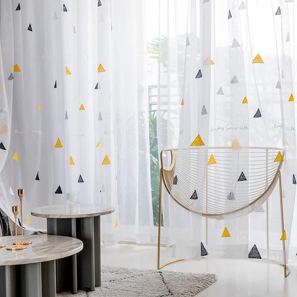 nordic style triangle tulle curtains for children's bedroom kids window treatments sheer for living room finished customization
nordic style triangle tulle curtains for children's bedroom kids window treatments sheer for living room finished customization