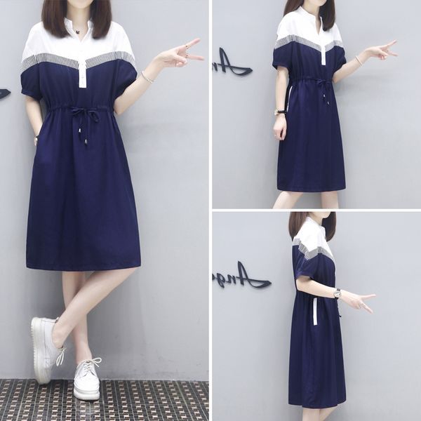 2020 summer new large size loose mid-length women's slimming waist stitching color contrast dresslong skirt dress casual elegant dress, Black;gray
2020 summer new large size loose mid-length women's slimming waist stitching color contrast dresslong skirt dress casual elegant dress, Black;gray