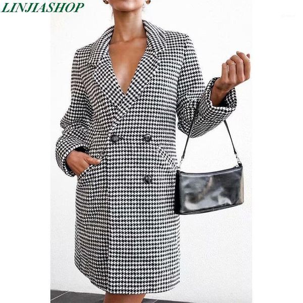 vintage stylish plaid long sleeve women's blazer and jacket autumn double breasted office lady outwear casual blazer1, White;black
vintage stylish plaid long sleeve women's blazer and jacket autumn double breasted office lady outwear casual blazer1, White;black