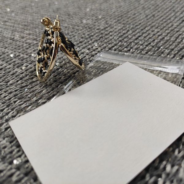 new fashion matel leather chain hoop earring luxury accessories classic chain symbol fashion earrings vip card and dust bags, White
new fashion matel leather chain hoop earring luxury accessories classic chain symbol fashion earrings vip card and dust bags, White