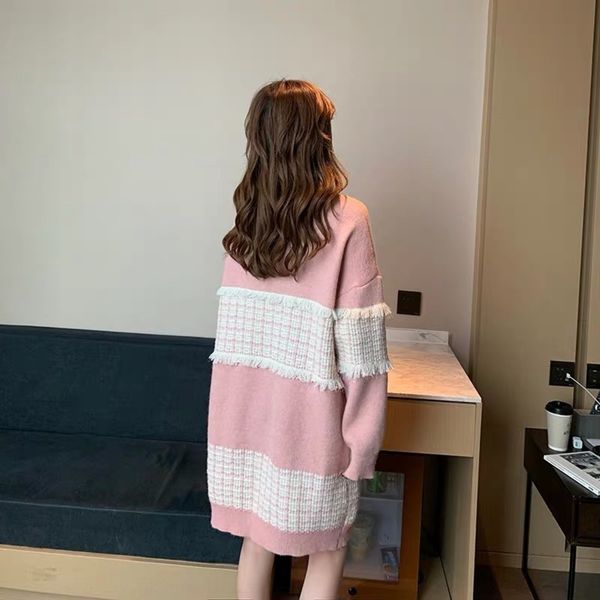 fp5dd splicing ne and small pullover dress autumn dress women's pullover long fragrance korean long sleeve lazy dresswoolen winter 2020, White;black
fp5dd splicing ne and small pullover dress autumn dress women's pullover long fragrance korean long sleeve lazy dresswoolen winter 2020, White;black