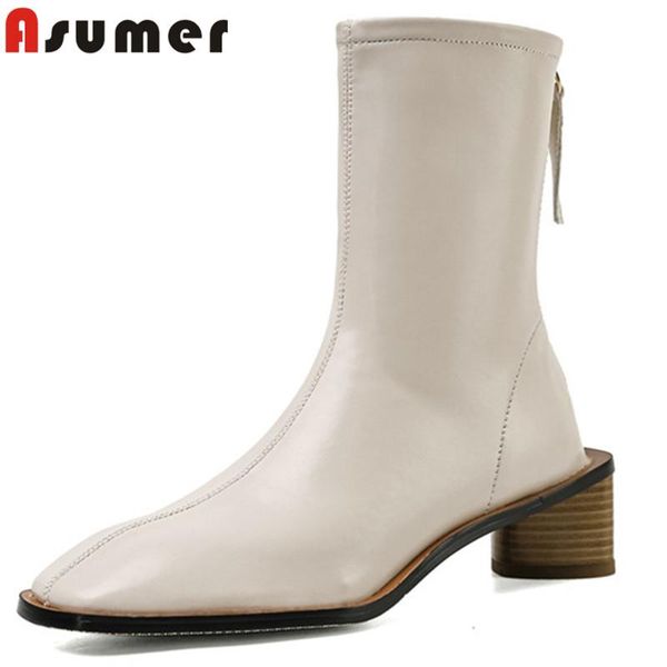 boots asumer 2021 est genuine leather ankle women square toe thick heel casual party shoes ladies autumn winter, Black
boots asumer 2021 est genuine leather ankle women square toe thick heel casual party shoes ladies autumn winter, Black