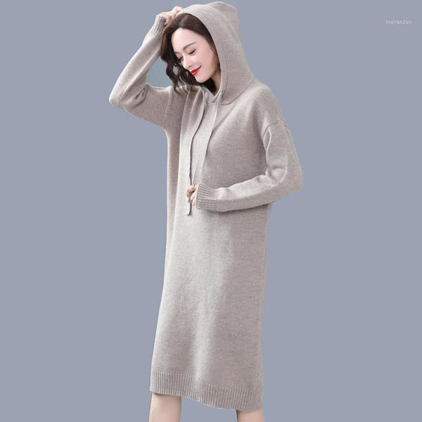 hooded knitted sweater dress women spring and autumn new casual long sleeve loose pullover dress women1, Black;gray
hooded knitted sweater dress women spring and autumn new casual long sleeve loose pullover dress women1, Black;gray