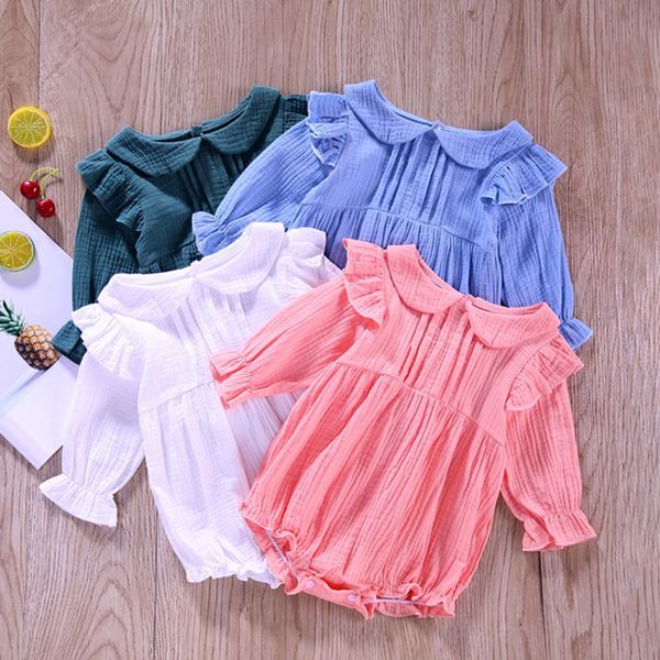 toddler girls outfits baby girl fall clothes solid long sleeve ruffled rompers newborn baby bodysuits kids outfits fall baby girl clothes, Blue
toddler girls outfits baby girl fall clothes solid long sleeve ruffled rompers newborn baby bodysuits kids outfits fall baby girl clothes, Blue