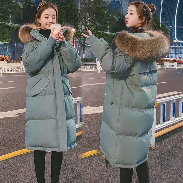 winter new loose cotton-padded women's mid-length thick student down cotton korean style padded jacket, Black
winter new loose cotton-padded women's mid-length thick student down cotton korean style padded jacket, Black