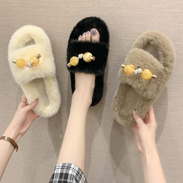 shoes slippers flat slides fur flip flops slipers women massage plush 2020 soft cotton fabric casual basic with fur autumn rome, Black
shoes slippers flat slides fur flip flops slipers women massage plush 2020 soft cotton fabric casual basic with fur autumn rome, Black