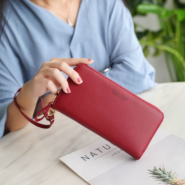 2020 wristband women long clutch wallet large capacity wallets female purse lady purses phone pocket card holder carteras, Red;black
2020 wristband women long clutch wallet large capacity wallets female purse lady purses phone pocket card holder carteras, Red;black