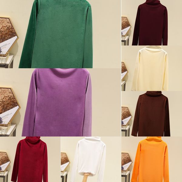 2020 spring autumn new style plush long sleeve half high collar spring and autumn women new female solid color slim fitthin and versatile to, White
2020 spring autumn new style plush long sleeve half high collar spring and autumn women new female solid color slim fitthin and versatile to, White