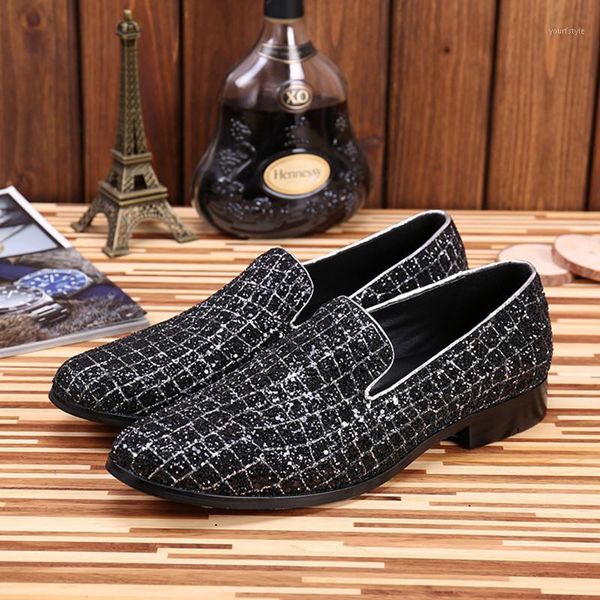 mocassin homme genuine leather slip on loafers glitter flats velvet smoking slippers british mens dress wedding shoes plus size1, Black
mocassin homme genuine leather slip on loafers glitter flats velvet smoking slippers british mens dress wedding shoes plus size1, Black