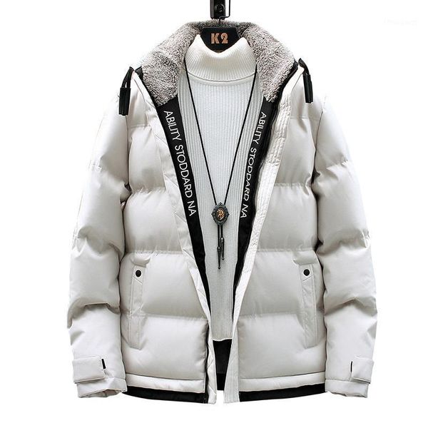2020 winter cotton-padded coats men warm fur collar street thicken jacket fashion slim fit thick outerwear clothing male 1, Black
2020 winter cotton-padded coats men warm fur collar street thicken jacket fashion slim fit thick outerwear clothing male 1, Black