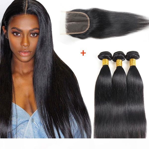brazilian straight 3 or 4 bundles with closure 100% unprocessed brazilian virgin human hair extension peruvian virgin remy hair straight, Black
brazilian straight 3 or 4 bundles with closure 100% unprocessed brazilian virgin human hair extension peruvian virgin remy hair straight, Black