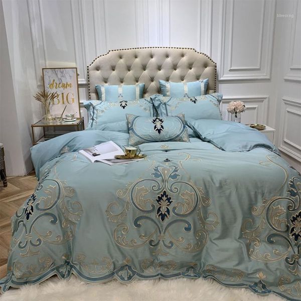 european royal embroidered bedding set teen,full king 60s cotton double home textile bed sheet pillow case duvet cover1
european royal embroidered bedding set teen,full king 60s cotton double home textile bed sheet pillow case duvet cover1