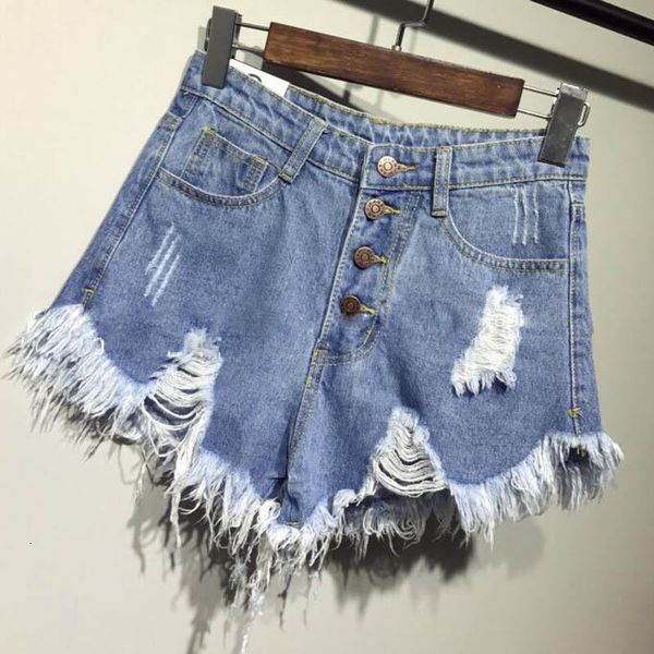 new arrival casual summer denim women shorts high waists fur-lined leg-openings plus size frayed hole short ripped jeans, Blue
new arrival casual summer denim women shorts high waists fur-lined leg-openings plus size frayed hole short ripped jeans, Blue