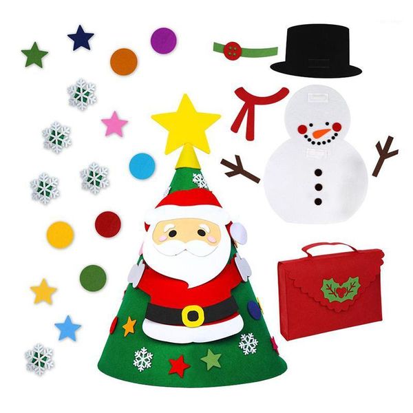 christmas decorations 3d diy toddler felt tree with snowman santa clause ornaments kids gifts toys year xmas party decoration1
christmas decorations 3d diy toddler felt tree with snowman santa clause ornaments kids gifts toys year xmas party decoration1