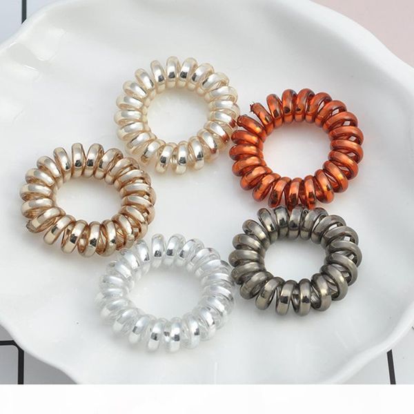 silver brown grey telephone cord hair bands elastic plastic rubber rope hair ties women hair accessories, Pink
silver brown grey telephone cord hair bands elastic plastic rubber rope hair ties women hair accessories, Pink