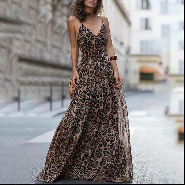 womens leopard v neck sling dress maxi dress leopard print high waist v neck long dress female elegant new 1129, Black;gray
womens leopard v neck sling dress maxi dress leopard print high waist v neck long dress female elegant new 1129, Black;gray
