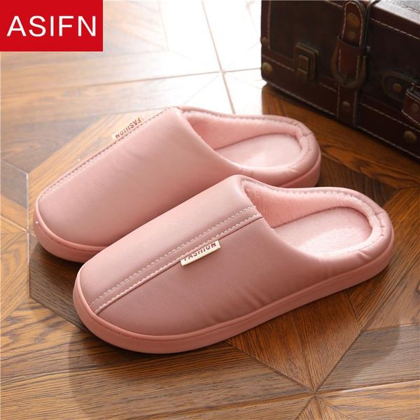 slippers asifn winter pu leather cotton home women house warm indoor non-slip bedroom shoes for ladies men, Black
slippers asifn winter pu leather cotton home women house warm indoor non-slip bedroom shoes for ladies men, Black