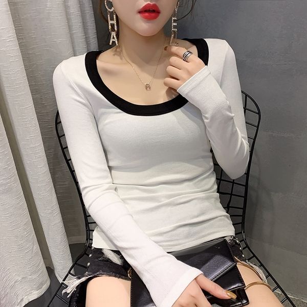 doc8a 2020 ready to start women's spring slim shirtshirt shirtnew temperament body color bottoming shirt contrast u-neck w5fgp, White
doc8a 2020 ready to start women's spring slim shirtshirt shirtnew temperament body color bottoming shirt contrast u-neck w5fgp, White