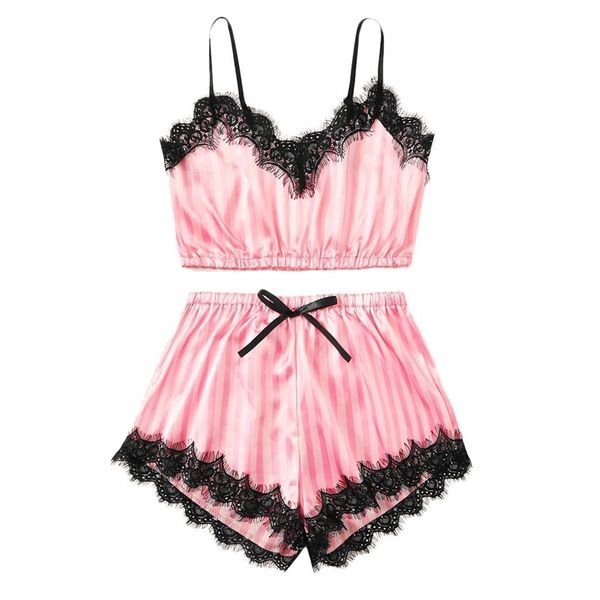 duobla pijamas women v-neck silk satin pajama set lingerie lace sleepwear shorts sleeveless pijama loungewear two piece set t200707, Black;red
duobla pijamas women v-neck silk satin pajama set lingerie lace sleepwear shorts sleeveless pijama loungewear two piece set t200707, Black;red