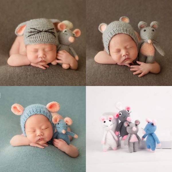 newborn pgraphy prop accessories cute baby hat mouse doll set baby p prop crochet infant shoot outfits studio fotografia lj201105
newborn pgraphy prop accessories cute baby hat mouse doll set baby p prop crochet infant shoot outfits studio fotografia lj201105