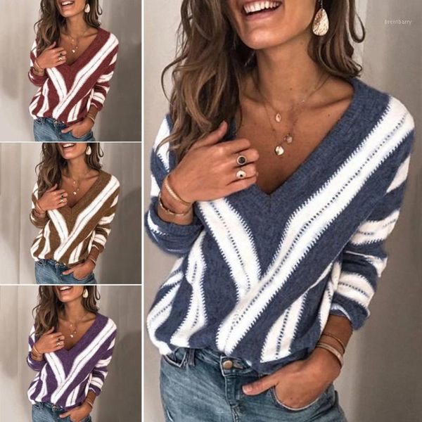 korean fashion women sweater color block stripe v neck long sleeve loose sweater pullover blouse for women's clothings1, White;black
korean fashion women sweater color block stripe v neck long sleeve loose sweater pullover blouse for women's clothings1, White;black