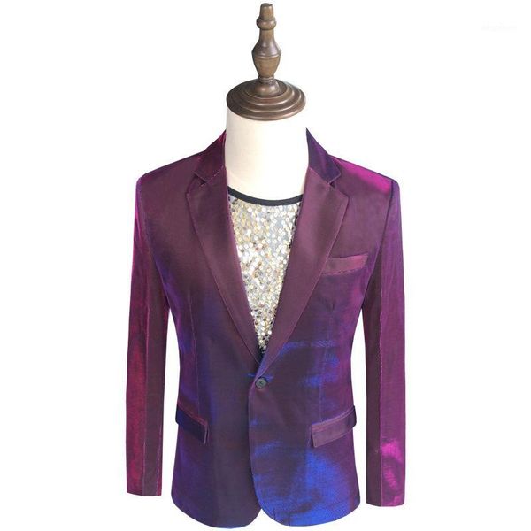men's suits & blazers purple male casual blazer jacket evening party prom men's fashion slim fit suit coats man presenter stage pe, White;black
men's suits & blazers purple male casual blazer jacket evening party prom men's fashion slim fit suit coats man presenter stage pe, White;black