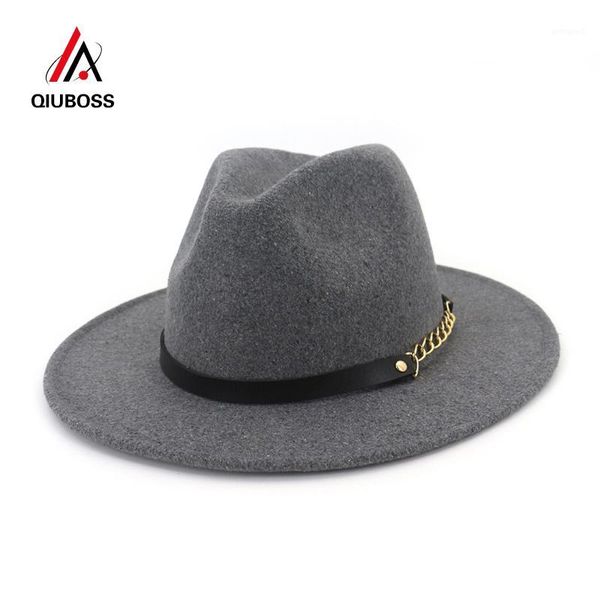 wide brim hats qiuboss fashion men women wool fedora trilby jazz hat felt panama cap casual carnival qb1381, Blue;gray
wide brim hats qiuboss fashion men women wool fedora trilby jazz hat felt panama cap casual carnival qb1381, Blue;gray