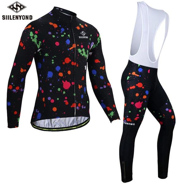 racing sets siilenyond 2021 spring long sleeve bib cycling set comfortable mtb bicycle clothing mountain bike clothes suit, Black;blue
racing sets siilenyond 2021 spring long sleeve bib cycling set comfortable mtb bicycle clothing mountain bike clothes suit, Black;blue