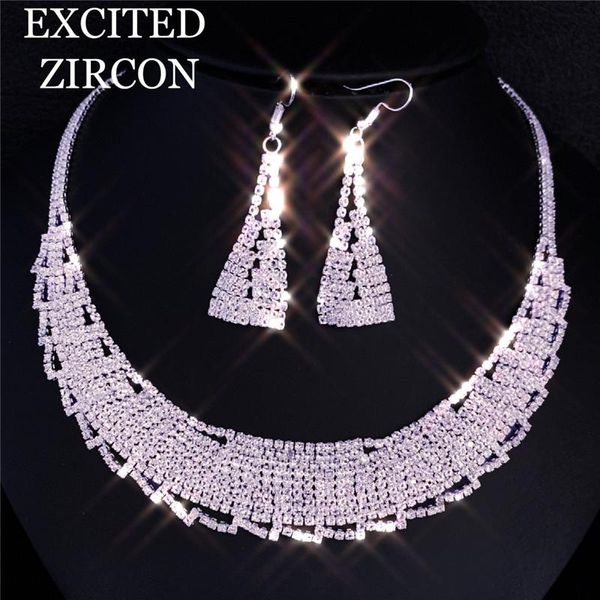 rhinestone women bridal wedding pendant necklace earrings jewelry set angel jewelry sets artificial necklace earring, Silver
rhinestone women bridal wedding pendant necklace earrings jewelry set angel jewelry sets artificial necklace earring, Silver