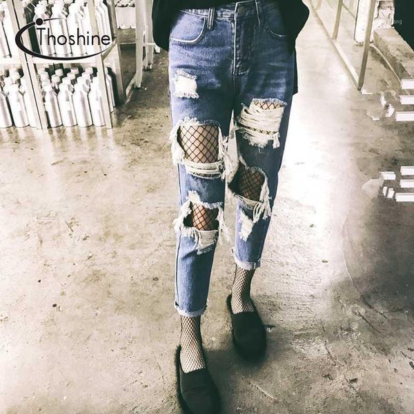 women's jeans thoshine 2021 spring summer autumn women ripped hole female vintage denim pants lady ankle length trousers plus size 5xl1, Blue
women's jeans thoshine 2021 spring summer autumn women ripped hole female vintage denim pants lady ankle length trousers plus size 5xl1, Blue
