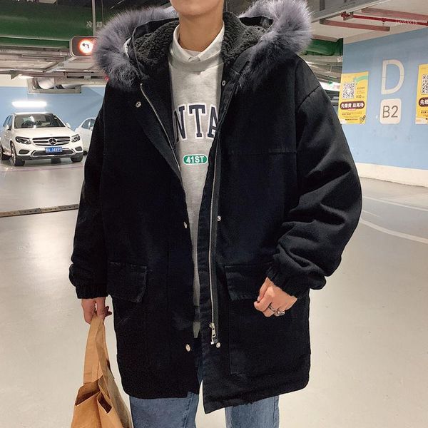 winter long denim coat men's parka warm fashion casual fur collar hooded coat men cotton thick jacket mens overcoat clothes1, Black
winter long denim coat men's parka warm fashion casual fur collar hooded coat men cotton thick jacket mens overcoat clothes1, Black