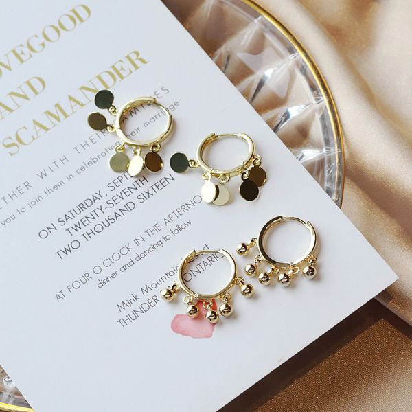 februaryfrost brand new trendy round disc tassel earrings for women 925 sterling silver earrings oorbellen pendientes small stud earrings, Golden;silver
februaryfrost brand new trendy round disc tassel earrings for women 925 sterling silver earrings oorbellen pendientes small stud earrings, Golden;silver