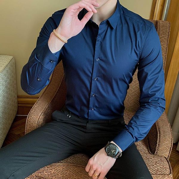 new fashion cotton long sleeve shirt solid color slim men social casual business white black formal shirt asian size
new fashion cotton long sleeve shirt solid color slim men social casual business white black formal shirt asian size
