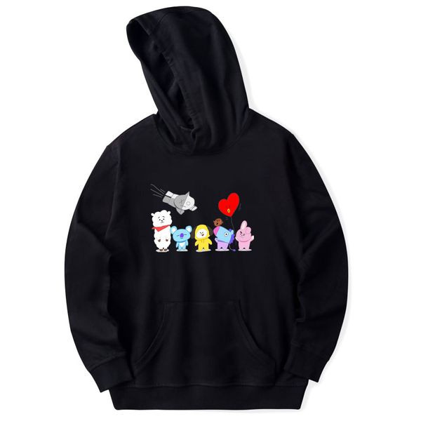 korean version of the new cartoon animal long-sleeved hoodie anime pullover oversized coat new autumn, Black
korean version of the new cartoon animal long-sleeved hoodie anime pullover oversized coat new autumn, Black