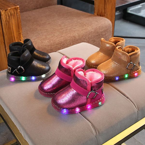 baby kids pu boots shoes children led light up luminous sneakers winter warm snow hook&loop boot, Black;red
baby kids pu boots shoes children led light up luminous sneakers winter warm snow hook&loop boot, Black;red