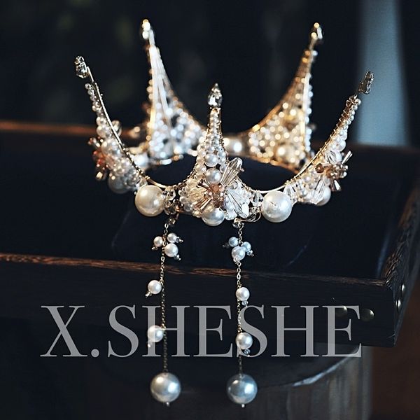 handmade exquisite imitation beads atmosphere luxury queen round crown ear clip bride headdress wedding dress accessories, Silver
handmade exquisite imitation beads atmosphere luxury queen round crown ear clip bride headdress wedding dress accessories, Silver