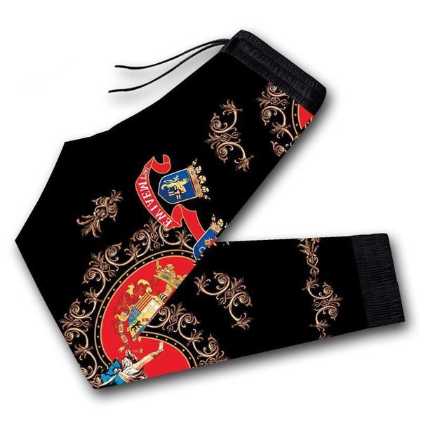 men's pants spring and autumn casual 3d trend printed loose large size sports drawstring all-match, Black 
men's pants spring and autumn casual 3d trend printed loose large size sports drawstring all-match, Black