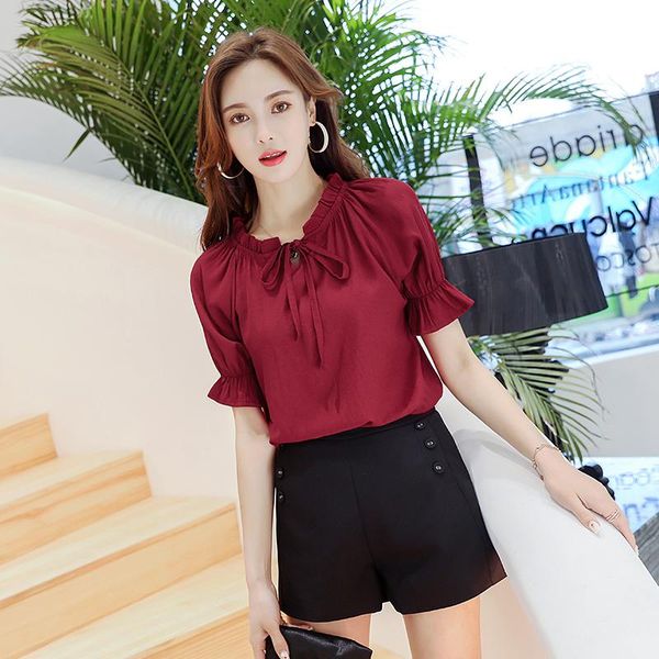 women's blouses & shirts fashion women spring summer style lady casual short sleeve o-neck solid loose df3486, White
women's blouses & shirts fashion women spring summer style lady casual short sleeve o-neck solid loose df3486, White