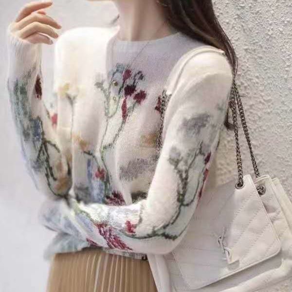 cashmere new autumn and winter 2020 pullover sweater wool round neck mohair embroidered wool micro transparent pure embroidery pullover long, White;black
cashmere new autumn and winter 2020 pullover sweater wool round neck mohair embroidered wool micro transparent pure embroidery pullover long, White;black