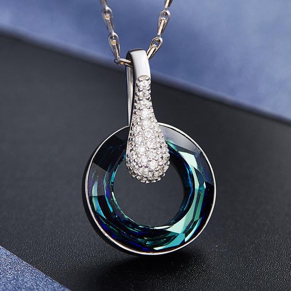 pendant necklaces 925 sterling silver necklace crystal form austrian elegant fashion for women wedding jewelry gift
pendant necklaces 925 sterling silver necklace crystal form austrian elegant fashion for women wedding jewelry gift