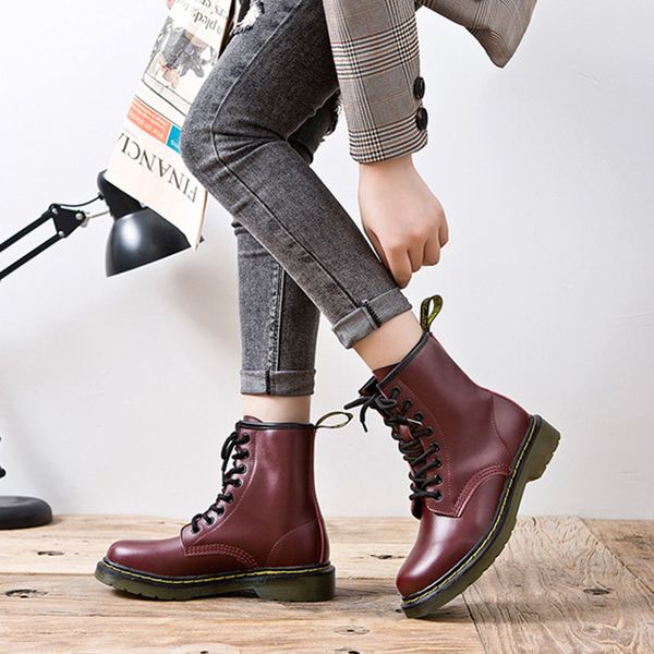 boots women winter 2021 fashion high leather lace up low heels shoes for fall spring chaussures femme, Black
boots women winter 2021 fashion high leather lace up low heels shoes for fall spring chaussures femme, Black