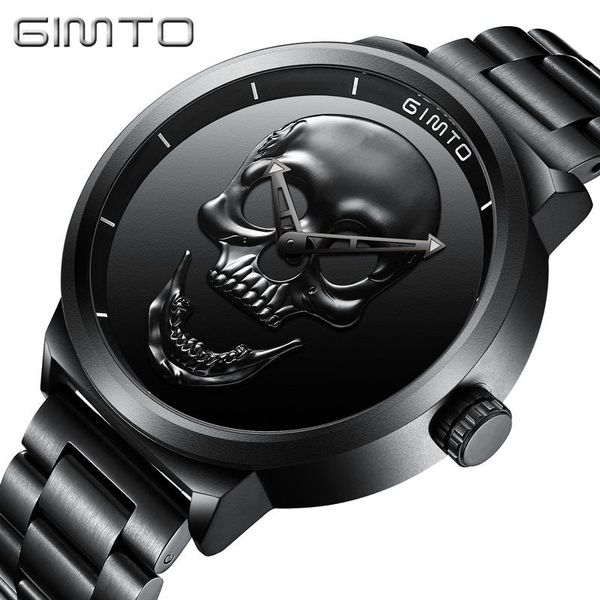 gimto brand new creative skull men watch luxury black steel quartz clock male boy wrist watches sport relogio masculino, Slivery;brown
gimto brand new creative skull men watch luxury black steel quartz clock male boy wrist watches sport relogio masculino, Slivery;brown