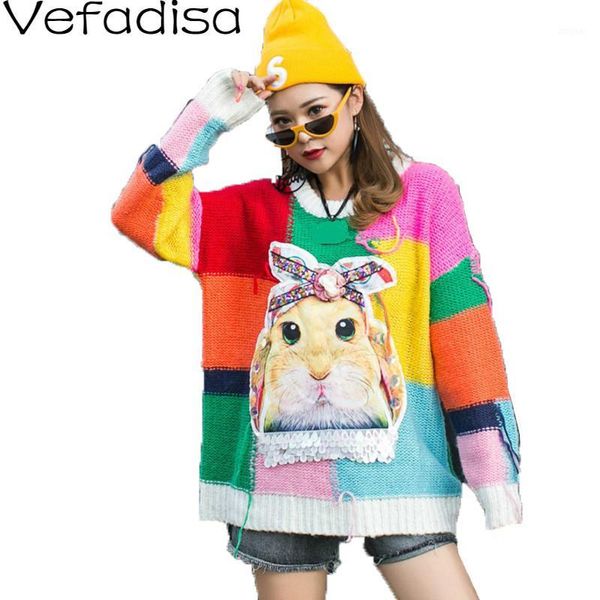 vefadisa autumn tassels animal printed pullover sweater o-neck long sleeve sweater streetwear knitting woman 2019 qyf6461, White;black
vefadisa autumn tassels animal printed pullover sweater o-neck long sleeve sweater streetwear knitting woman 2019 qyf6461, White;black