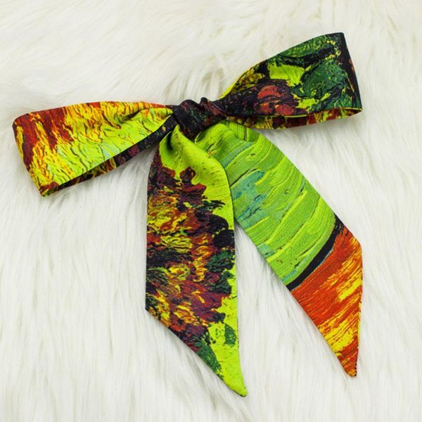 scarves women double layer satin handbag ribbon starry sky oil painting print skinny neckerchief scarf vintage styling headwear, Blue;gray
scarves women double layer satin handbag ribbon starry sky oil painting print skinny neckerchief scarf vintage styling headwear, Blue;gray