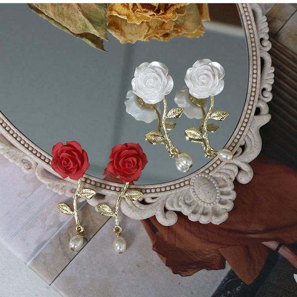 fashion vintage earrings red white rose earrings women statement 2020 korean crystal engagement wedding jewelry gifts, Silver
fashion vintage earrings red white rose earrings women statement 2020 korean crystal engagement wedding jewelry gifts, Silver